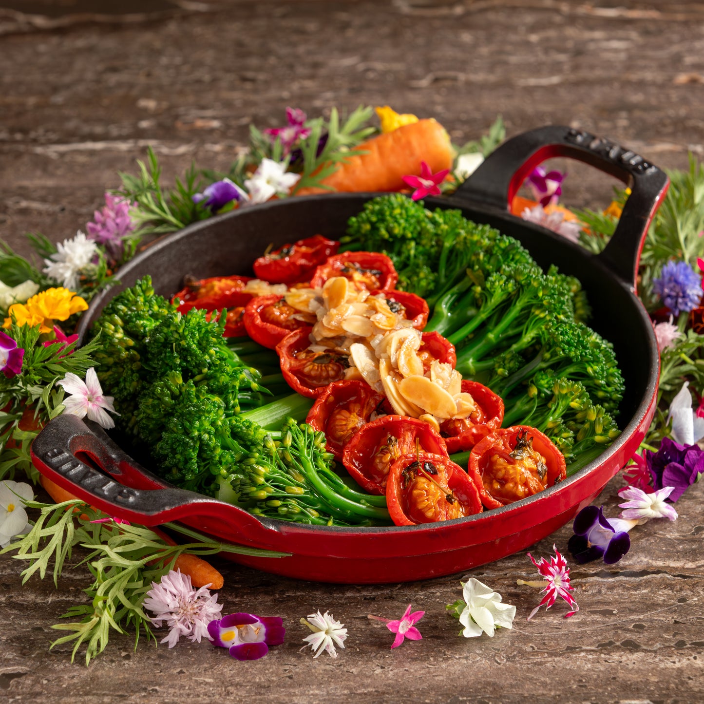 Broccolini Almondine