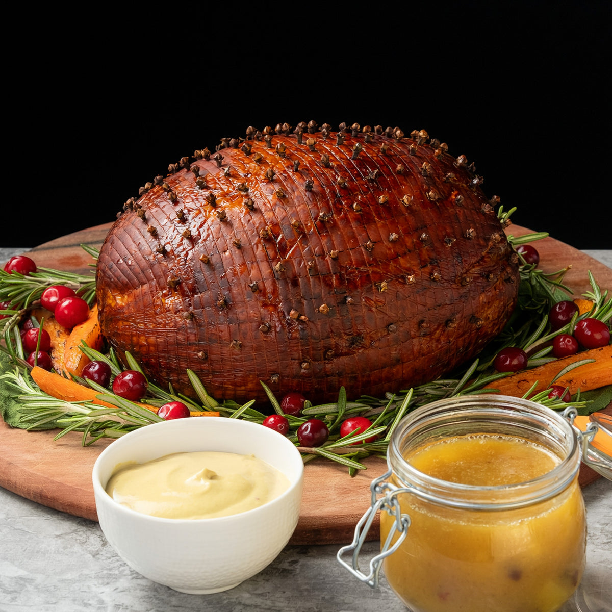 Honey-Mustard Glazed Boneless Ham