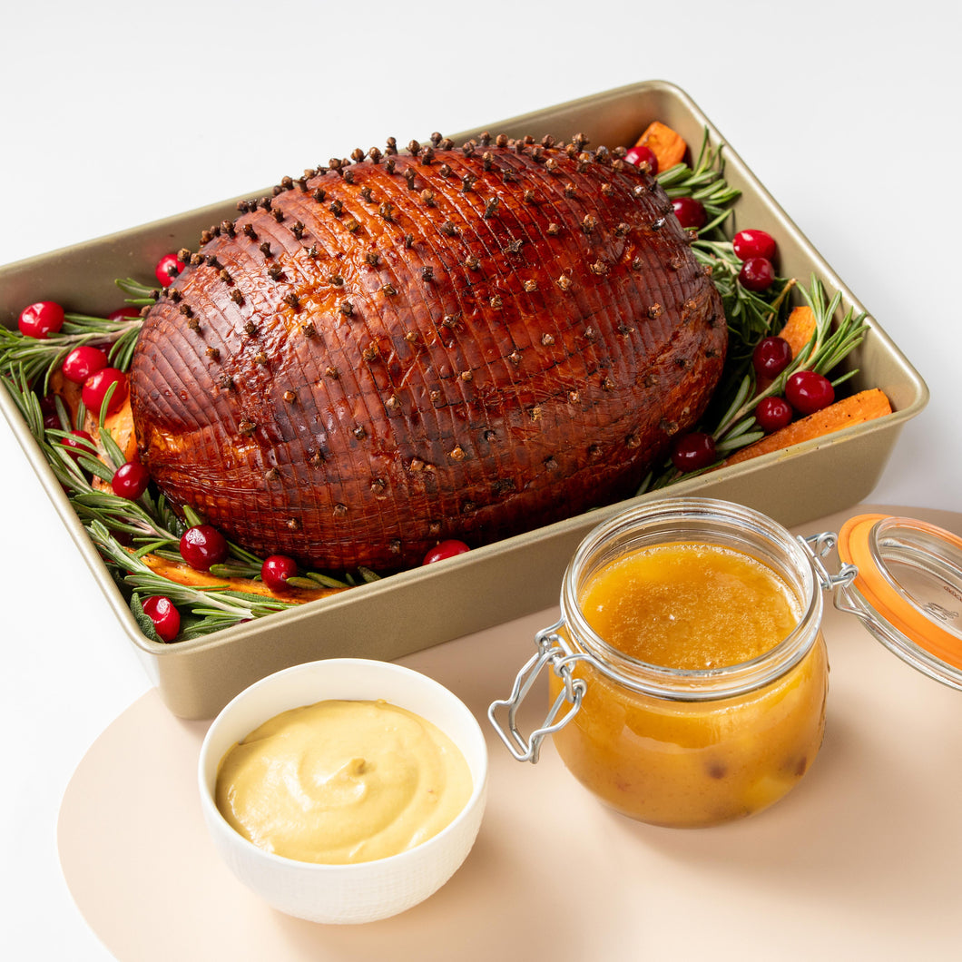 Honey-Mustard Glazed Bone-in Half-Bone Ham (7kg)