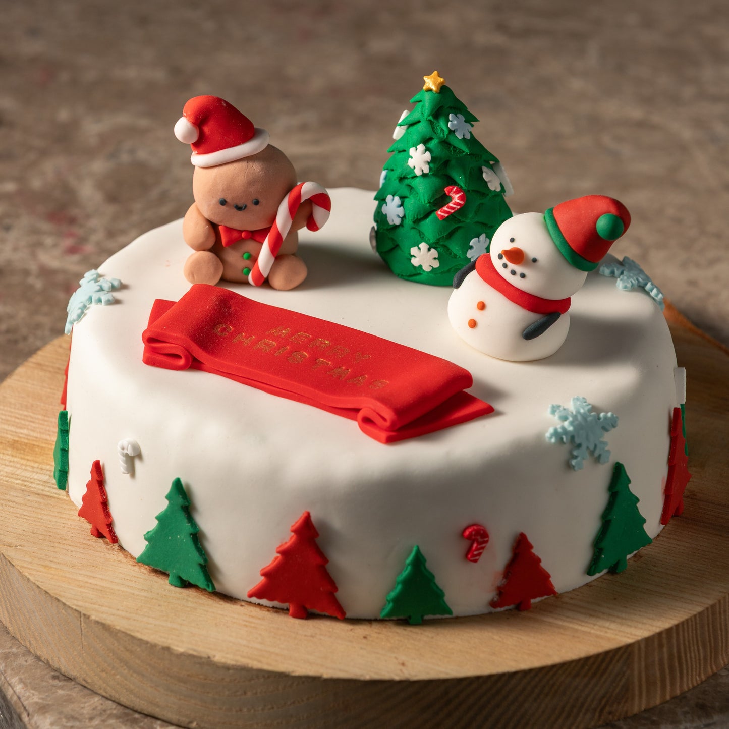 Traditional Fruit Cake with Marzipan