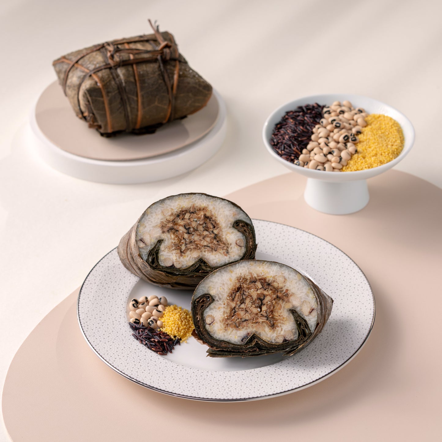 (NEW) Vegetarian Five-Grain Glutinous Rice Dumpling with Morel Mushrooms | 羊肚菌鲜菇五谷素粽 (素)